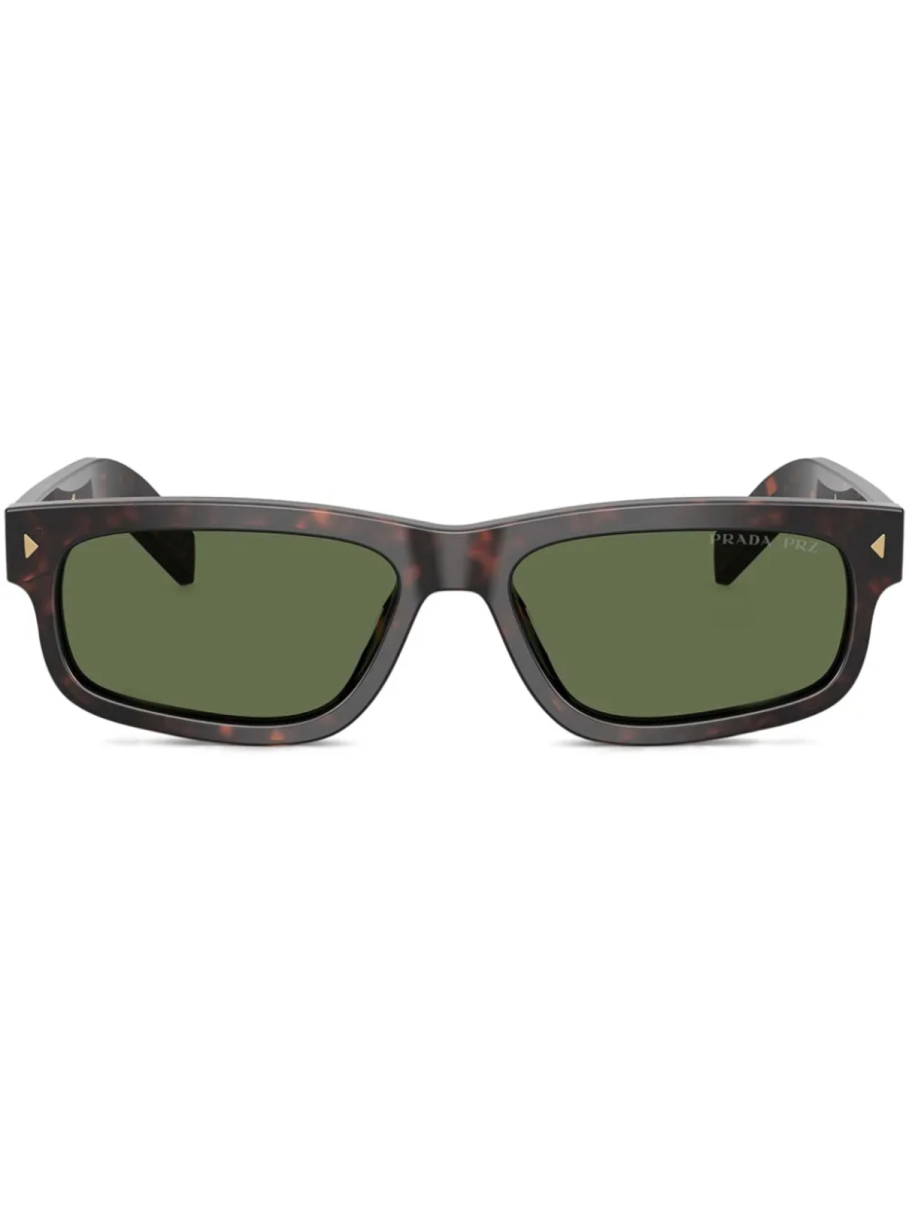 

Prada Eyewear солнцезащитные очки в прямоугольной оправе, коричневый