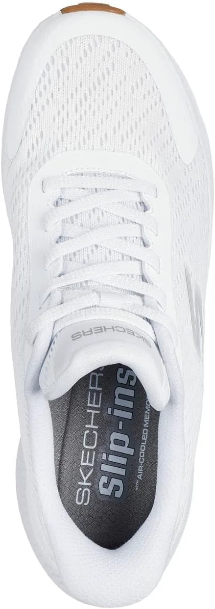 Мужские кроссовки Skechers Hands Free Slip-ins Go Run Consistent 2.0-Worldview, белый — фото 3