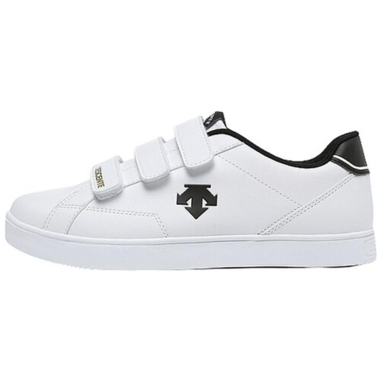 

DESCENTE Непромокаемые легкие низкие кеды для скейтбординга унисекс белый черный