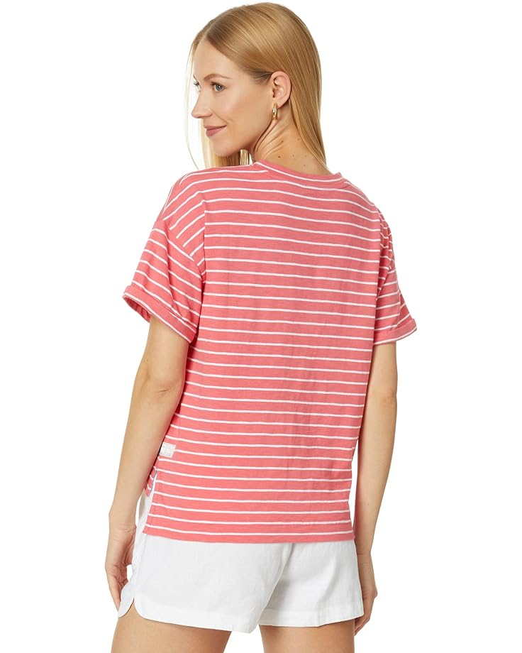 

Футболка Southern Tide Erin Sun Farer Boxy Tee, цвет Sunkist Coral