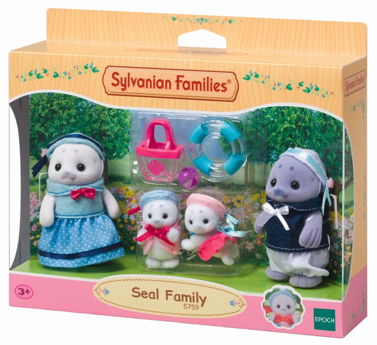 

Sylvanian Families, Семья Тюленей, статуэтки