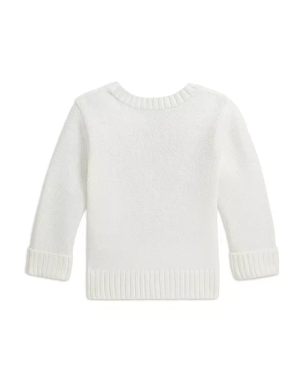 Хлопковый свитер Polo Polo с изображением медведя - детский Ralph Lauren, White — фото 2