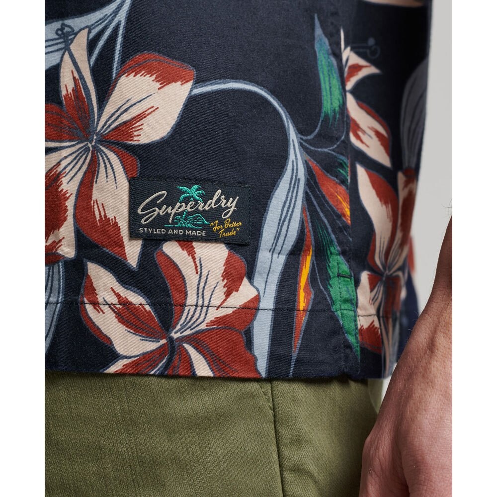 Рубашка с коротким рукавом Superdry Vintage Hawaiian, синий — фото 4