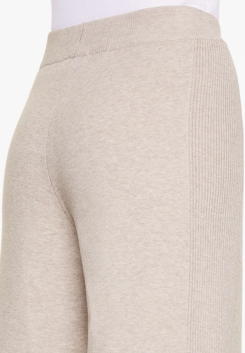 

Спортивные брюки SIDE RIB STRAIGHT-LEG KNIT OYSHO, коричневый