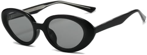 

Солнцезащитные очки 2027 года с градиентной овальной формой для женщин, винтажные солнцезащитные очки для мужчин, защита от ультрафиолета UV400 для женщин MTZJH, Black