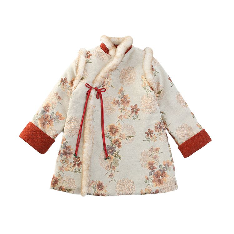 

Детское платье с меховым воротником PROTECTCAMEL, оранжевый