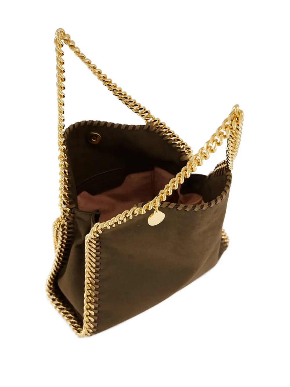 Мини-сумка на плечо Falabella с цепочкой Stella Mccartney, коричневый — фото 4
