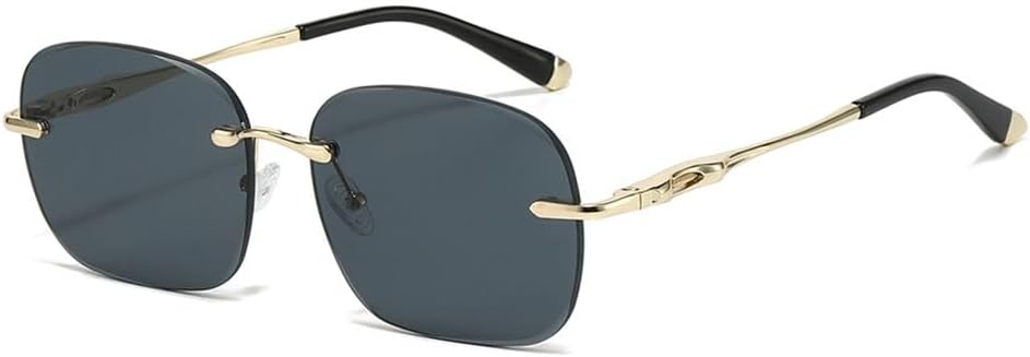 

Солнцезащитные очки UV400 с градиентной овальной оправой и металлическим блеском для женщин и мужчин, для бега и занятий спортом на открытом воздухе UYPTK, Golden Black