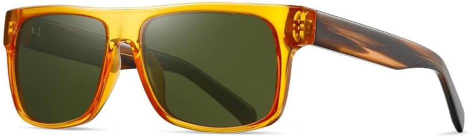 

Мужские модные поляризованные солнцезащитные очки в крупной оправе, для путешествий на открытом воздухе, уличного стиля, вождения, с солнцезащитным козырьком, с защитой от УФ-излучения PRSTNN, Bright Porridge Water Orange Green