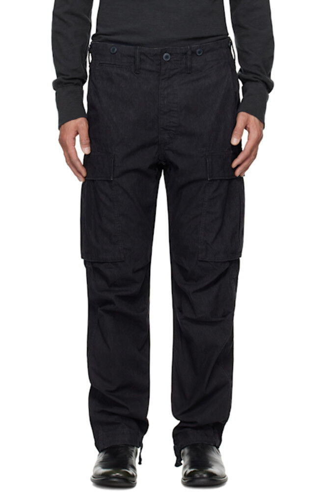 

Черные брюки-карго из поплина Surplus RRL