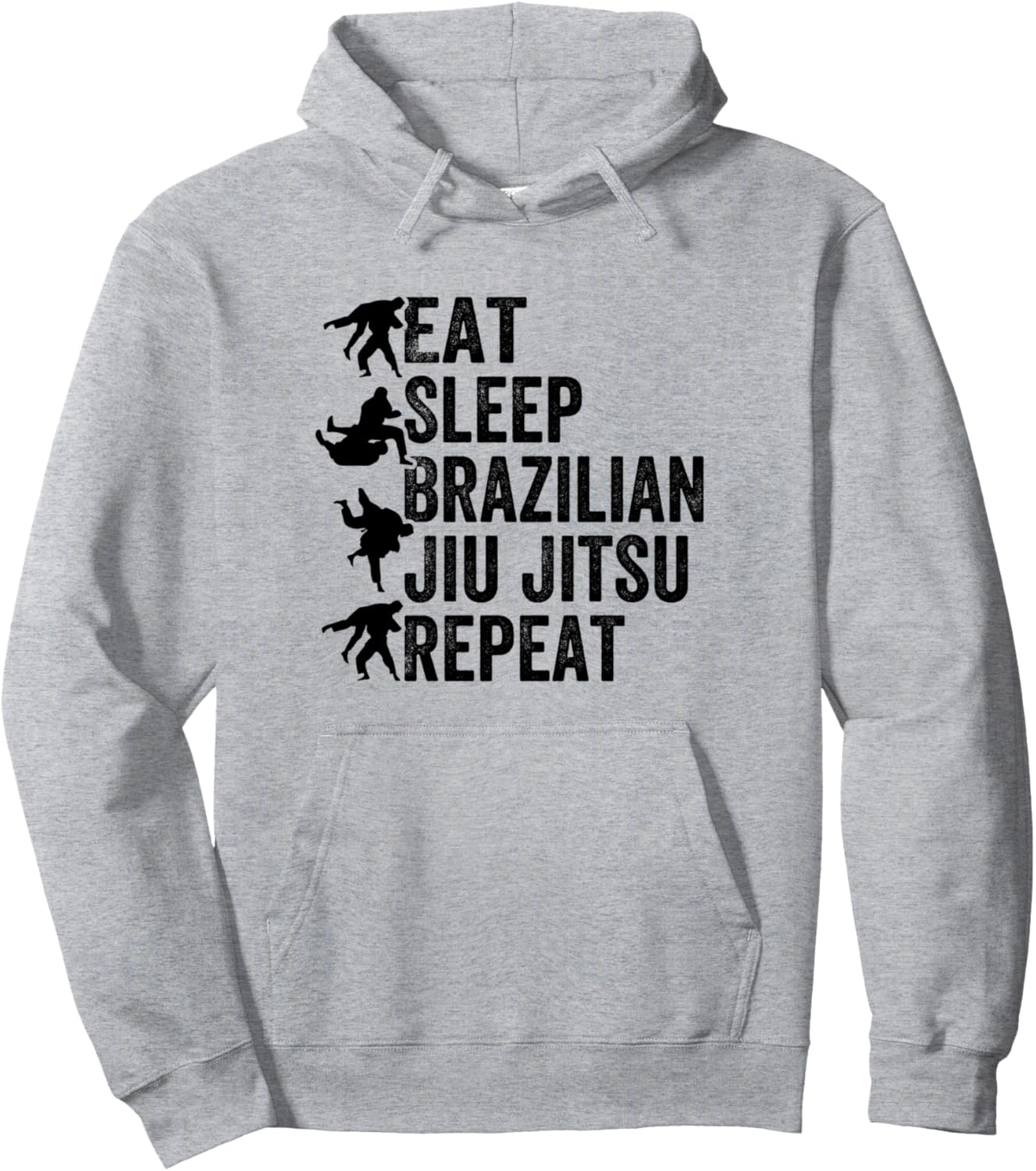 

Ешь, спи, занимайся бразильским джиу-джитсу, повторяй - Худи с изображением бразильского джиу-джитсу Brazilian Jiu Jitsu Fighter Jiu Jitsu Martial Arts, серый