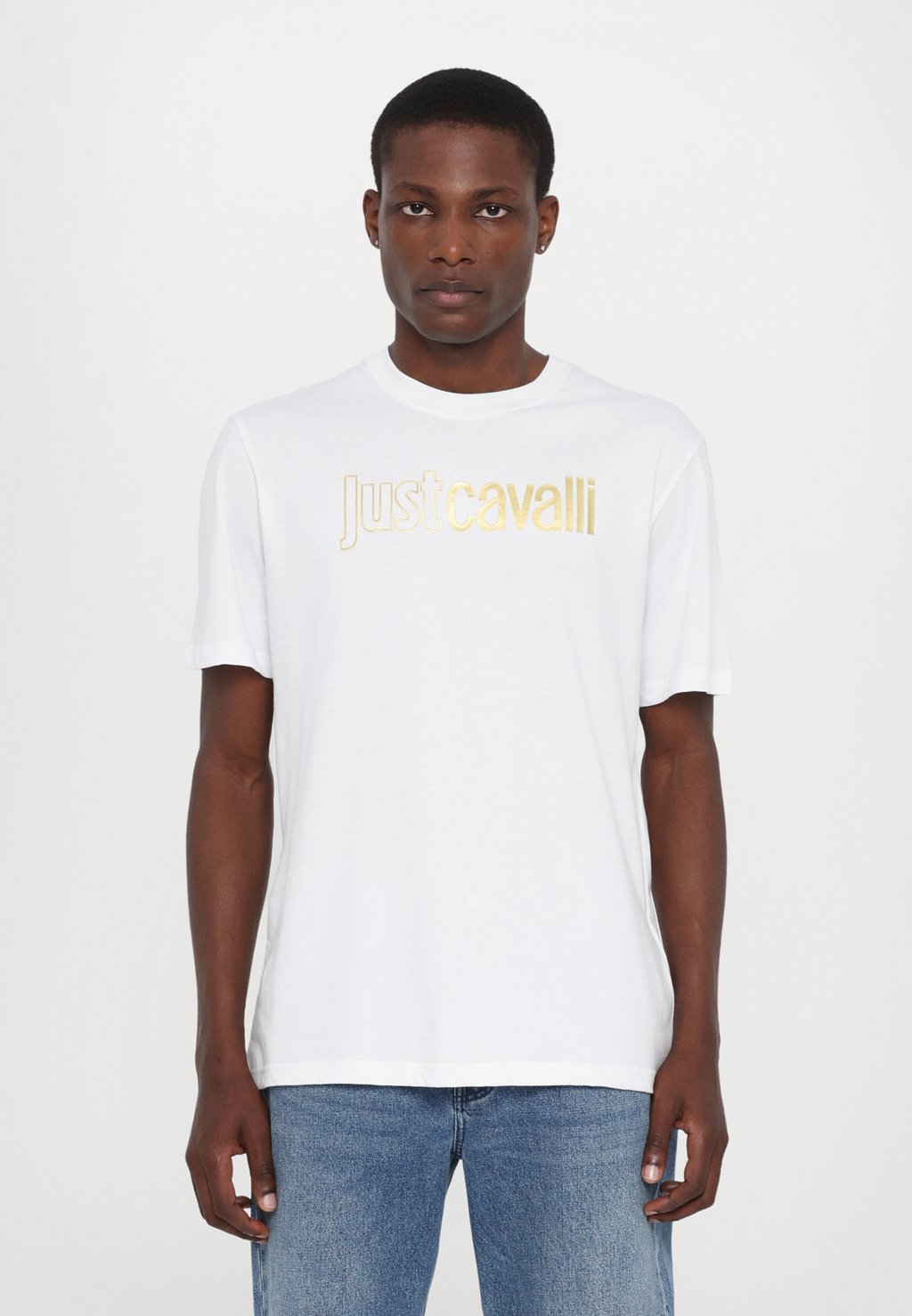 

Футболка с принтом LOGO Just Cavalli, белый