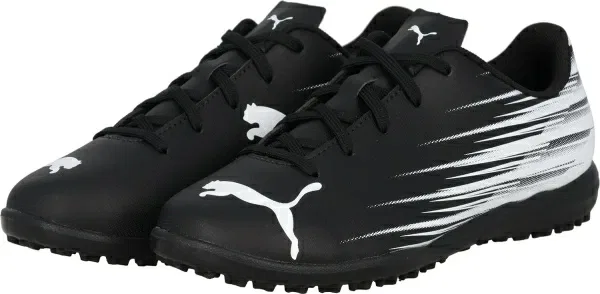 Детские футбольные бутсы Puma Attacanto II TT JR, черный/белый, размер 20.0cm - 32 RU