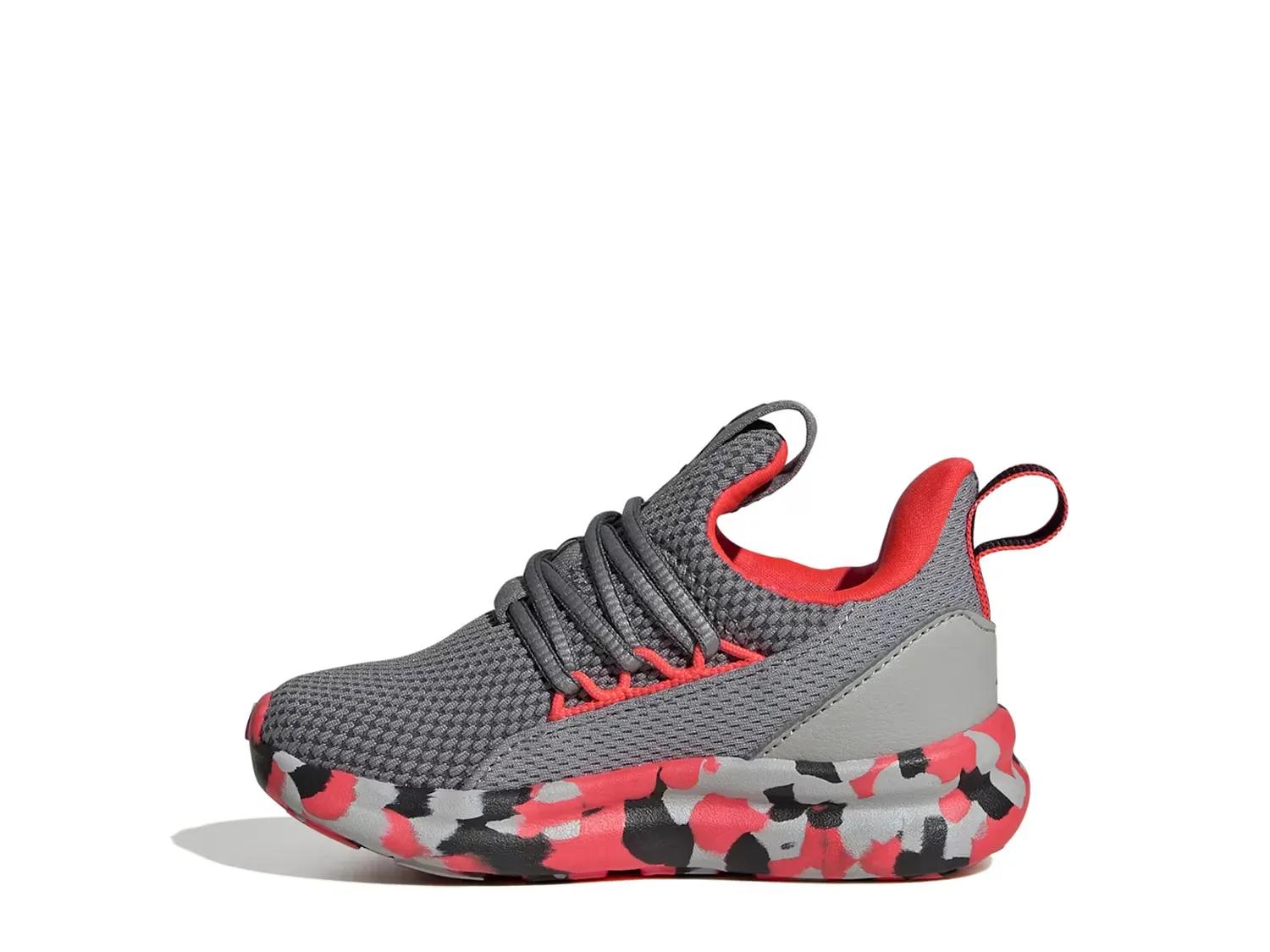Кроссовки Lite Racer Adapt 7.0 — детские Adidas, Grey/Red — фото 2
