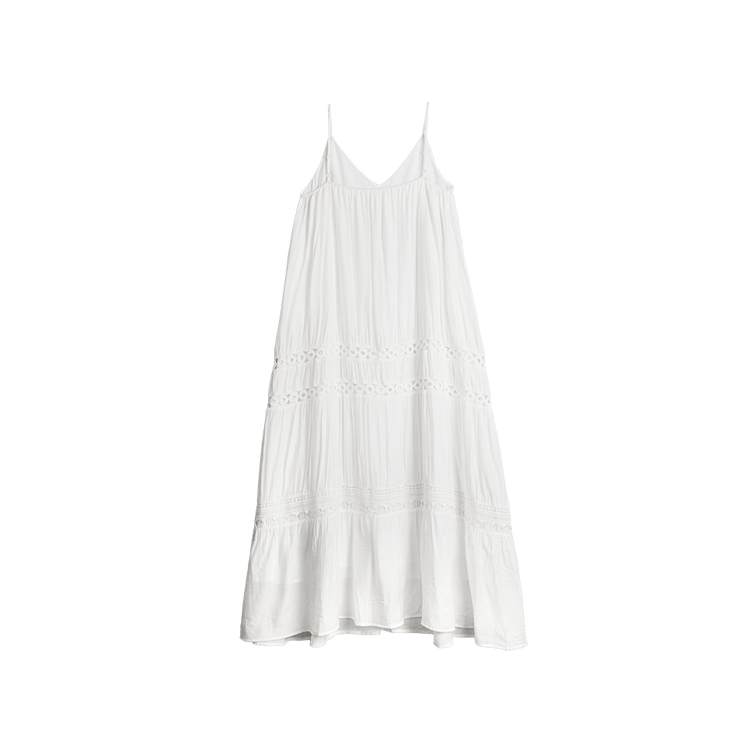 

ELLE Женское платье с длинным рукавом белое