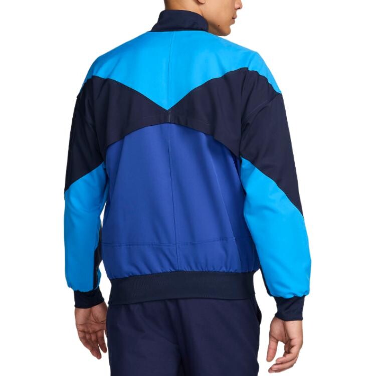 

Футбольная куртка Dri-FIT мужская темно-синяя Nike, темно-синий