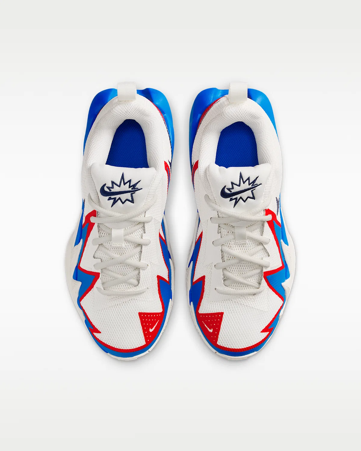 Кроссовки баскетбольные Nike S.T. Dynamite для старших детей, Sail/Photo Blue/University Red/Midnight Navy — фото 4