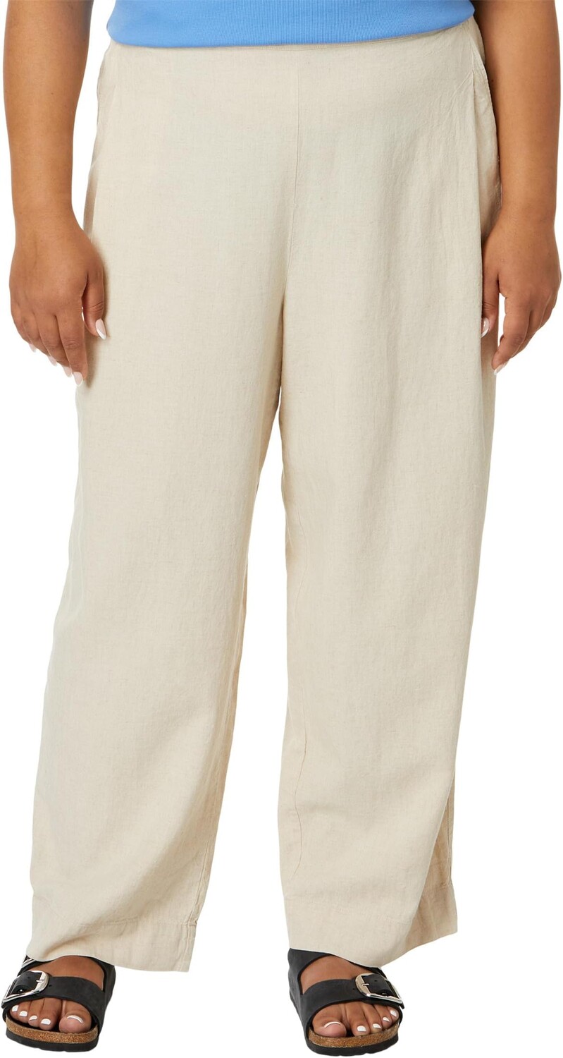

Брюки Madewell Plus Pull-On Straight Crop Pants in 100% Linen, цвет Undyed