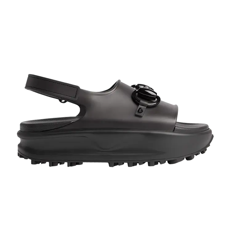 Кроссовки Gucci Wmns Horsebit Flatform Sandal, черный