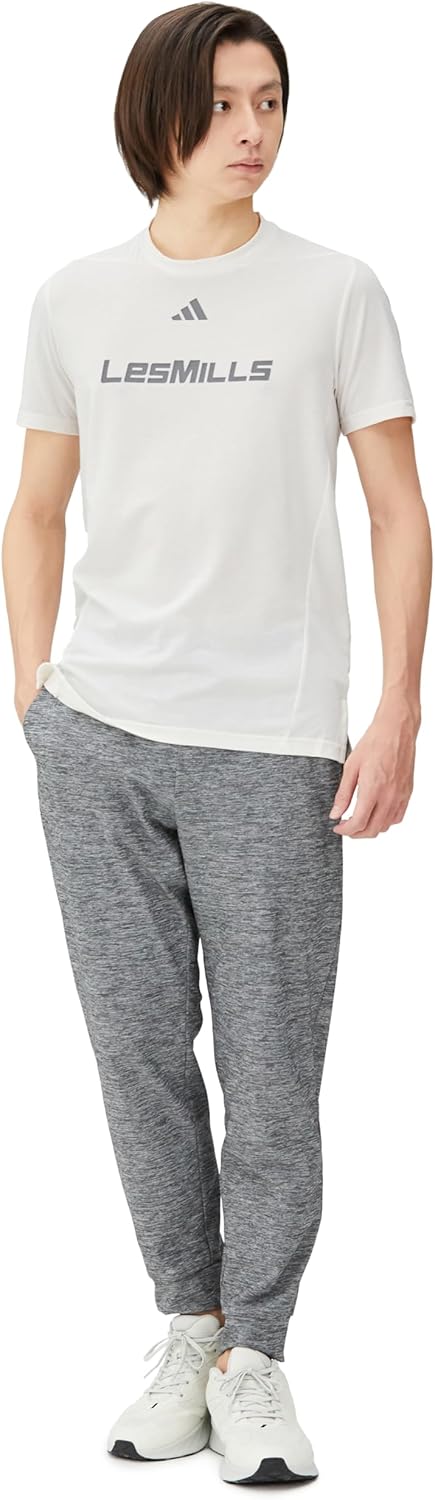 Мужская футболка с коротким рукавом adidas Les Mills Graphic Short Sleeve Tee JRS32, белый — фото 3