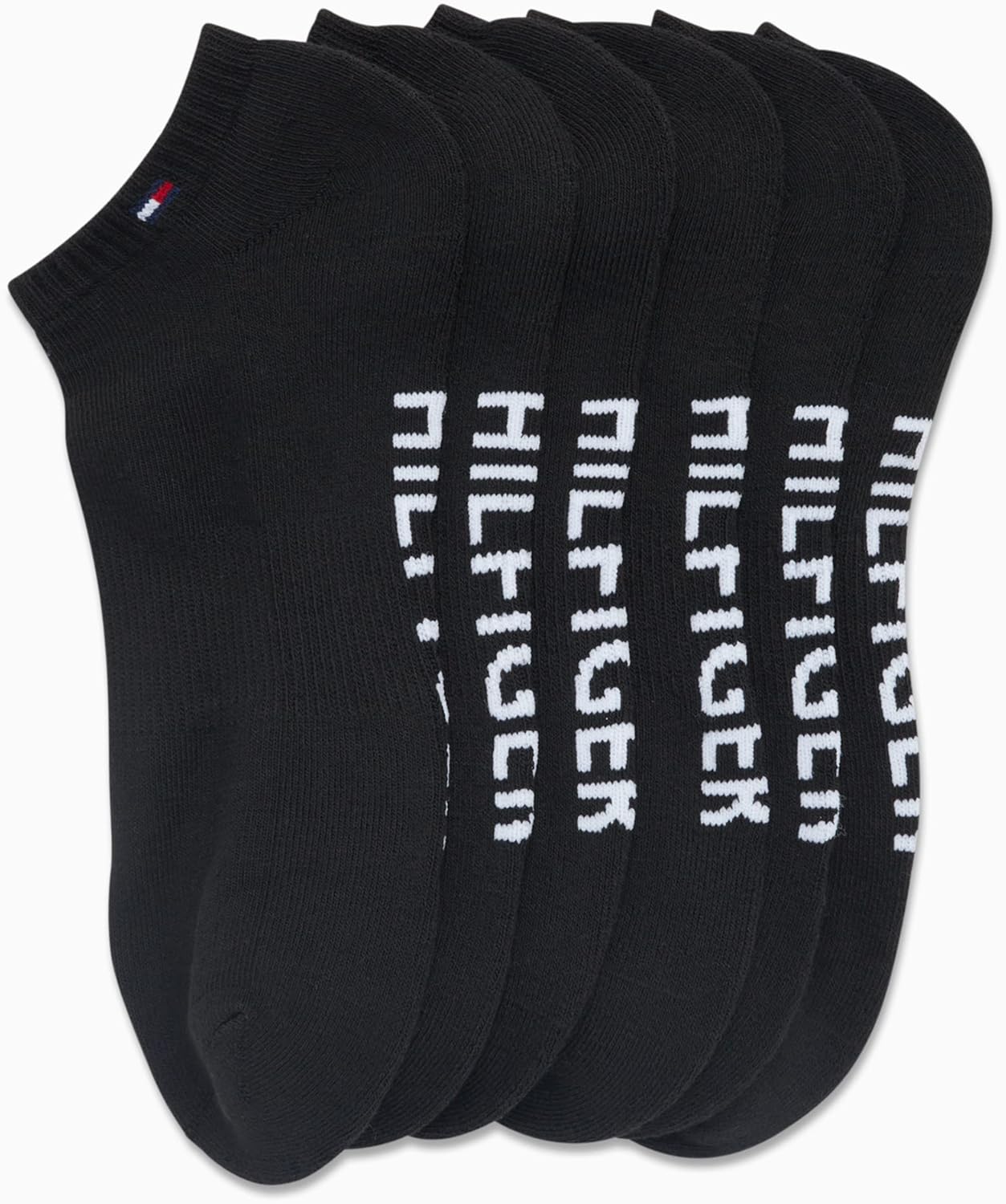 Мужские спортивные носки Tommy Hilfiger - носки Cushion, непрозрачные (6 шт.), Pure Black — фото 4