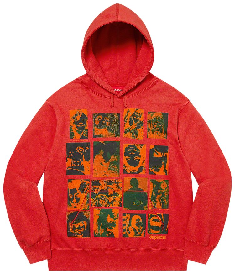 

Толстовка Supreme Collage Grid Hooded Sweatshirt 'Red', красный