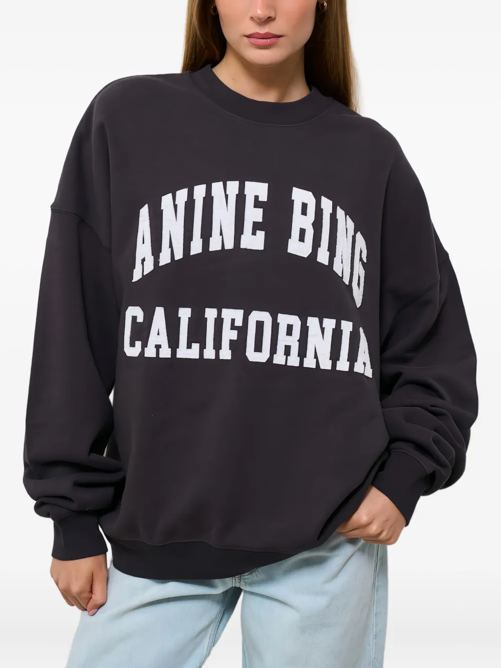 

Толстовка California с круглым вырезом ANINE BING, черный