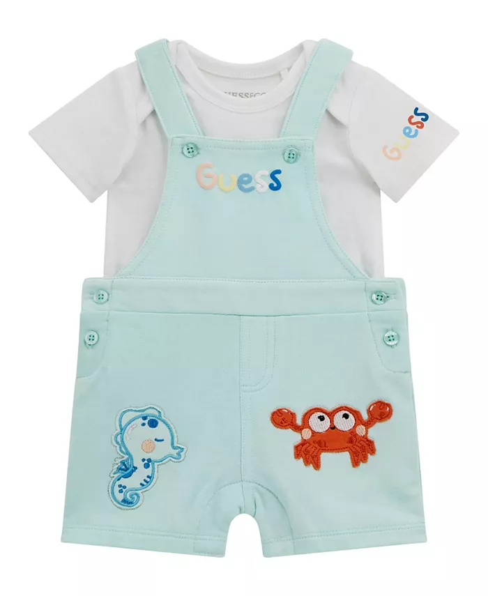 

Комплект для мальчиков: боди и комбинезон из махры (2 предмета) GUESS