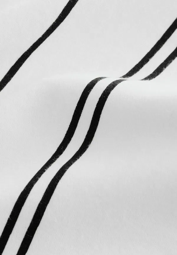 Рубашка-Поло прямого кроя с вертикальной молнией Next, White/Black — фото 3