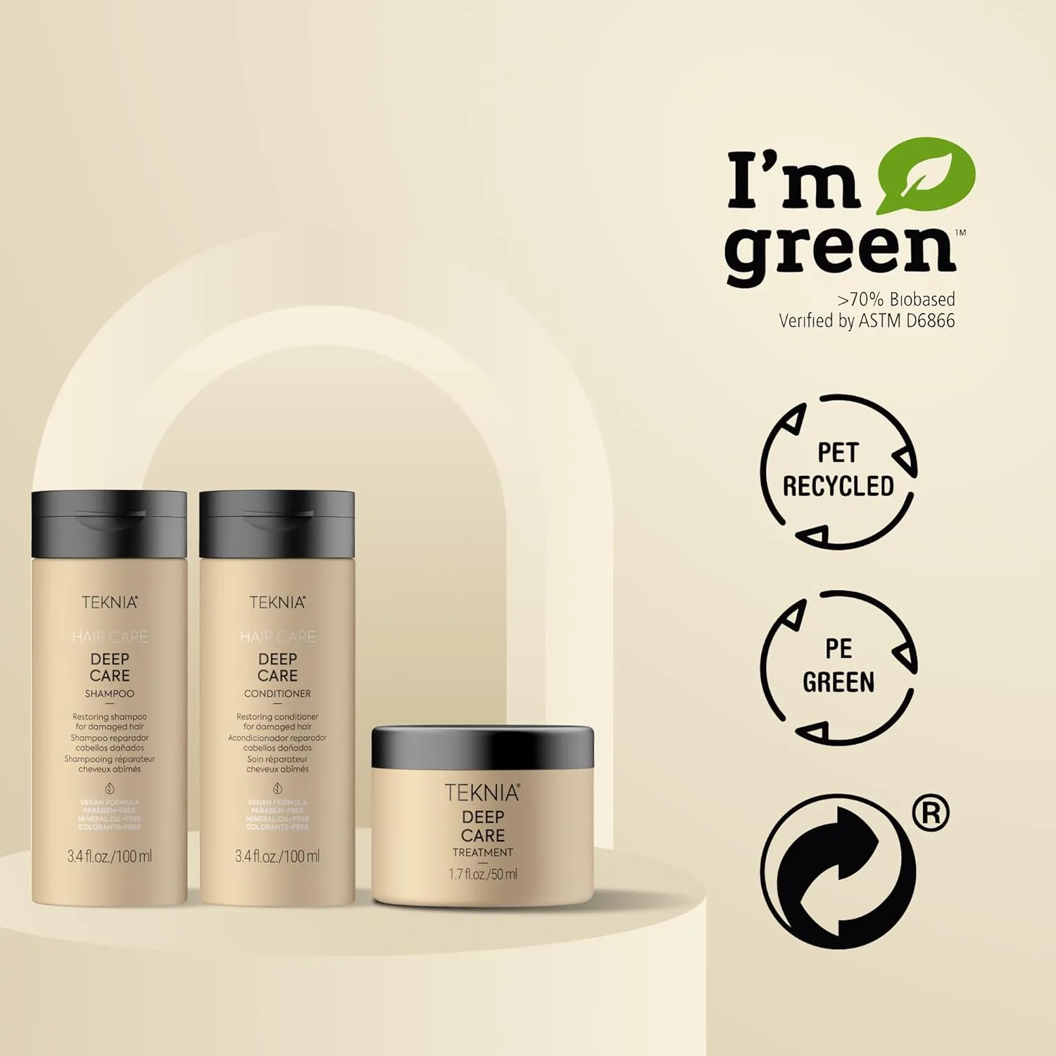 Дорожный набор Lakmé Teknia Deep Care - шампунь, кондиционер и средство для глубокого ухода объемом 3,4 унции. — фото 4