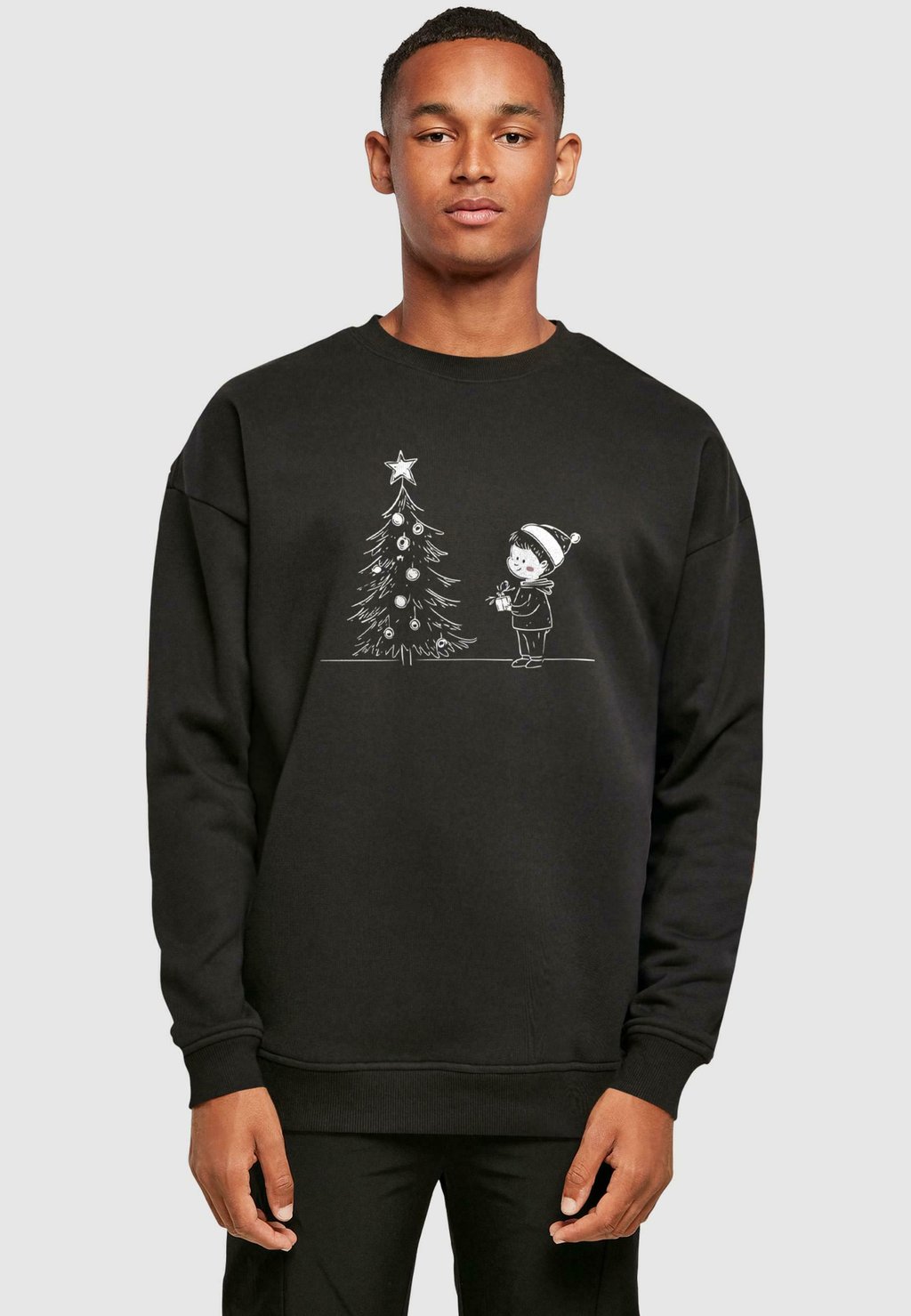 

Толстовка CHRISTMAS CUTE CREWNECK Merchcode, черный