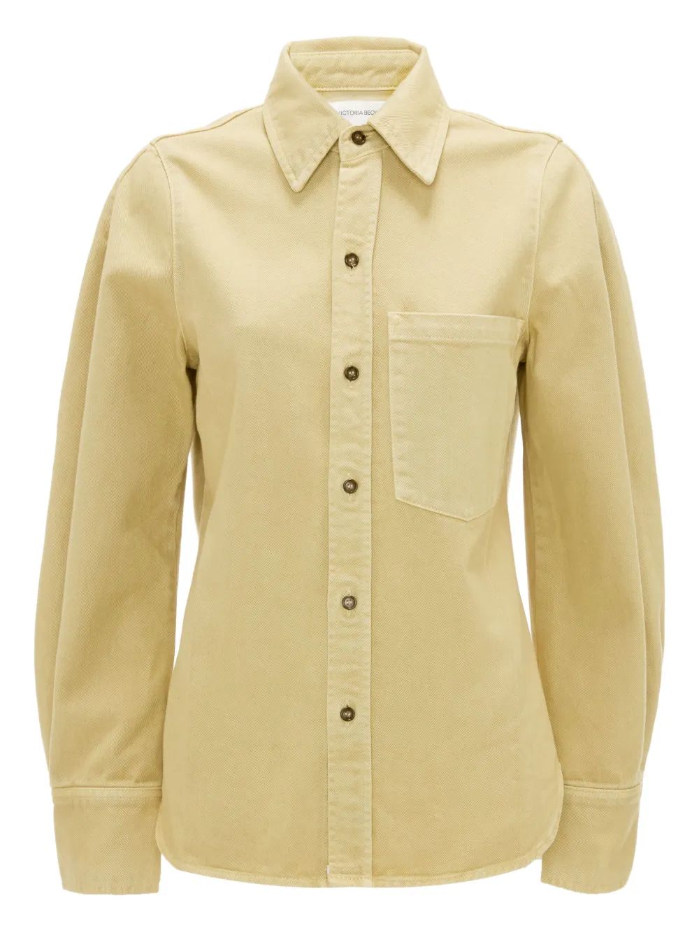 

Рубашка с манжетами на пуговицах VICTORIA BECKHAM, желтый