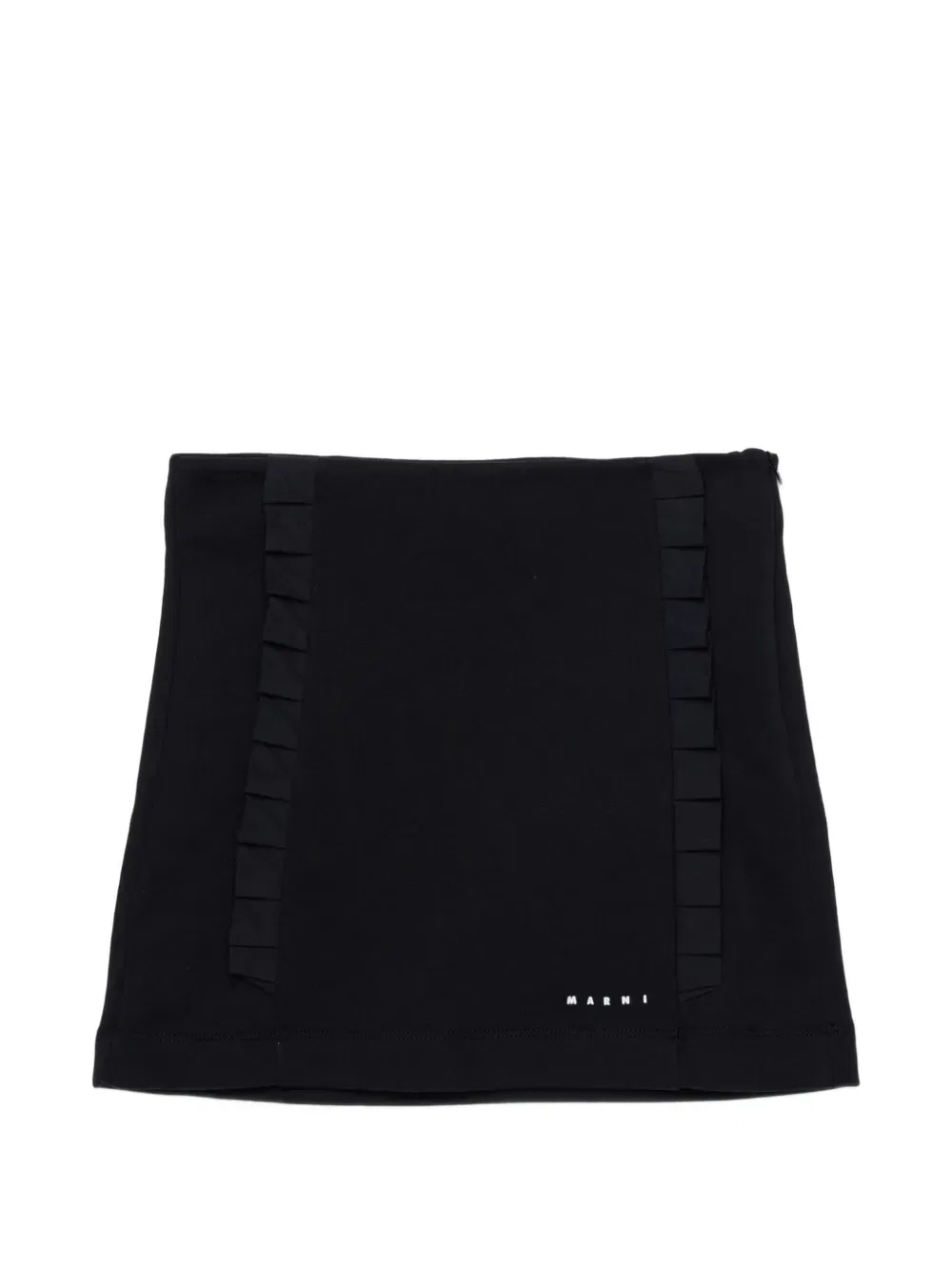 Мини-юбка с оборками Marni Kids, черный