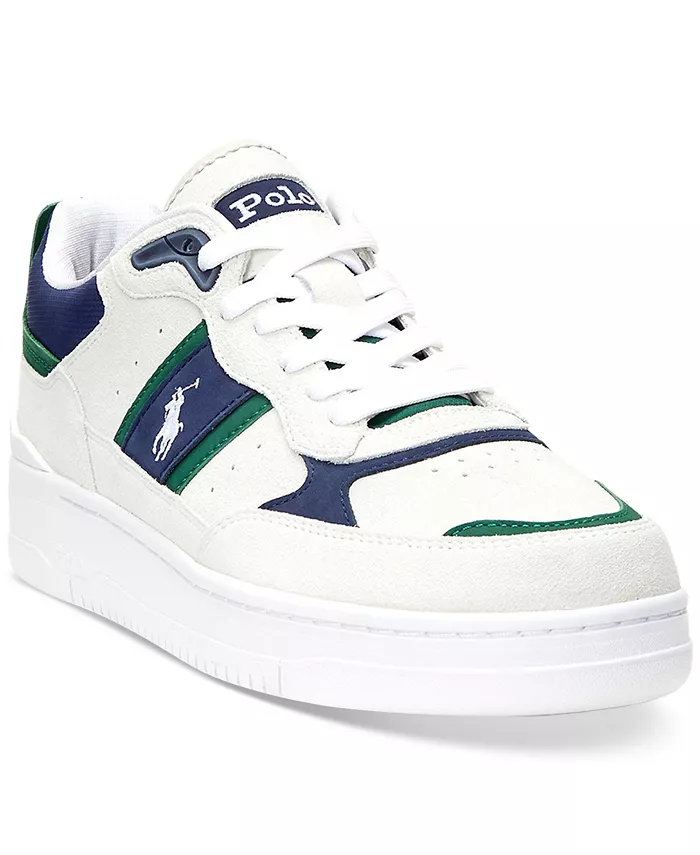 

Мужские кроссовки Masters Sport из замши Polo Ralph Lauren, белый