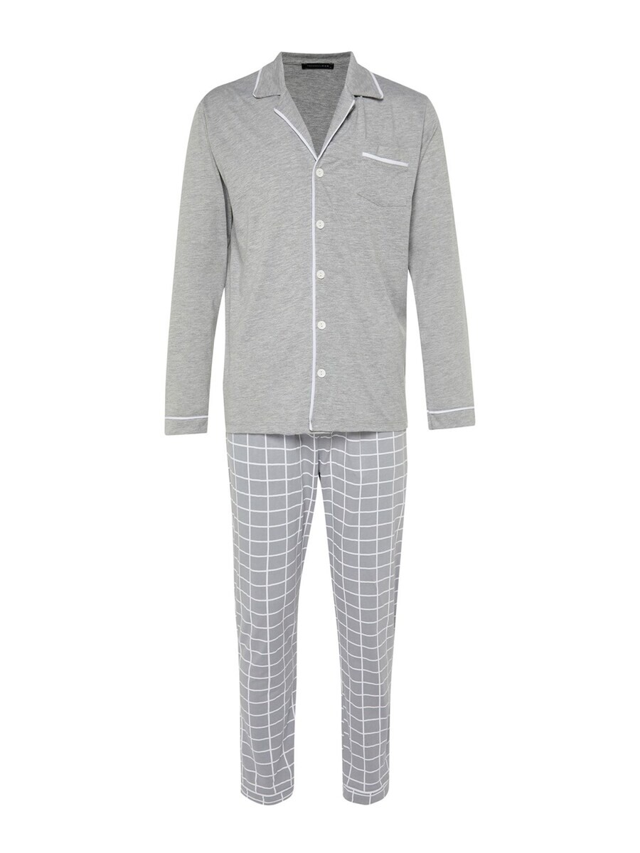 

Длинная пижама Trendyol Long Pajamas, цвет grey/basalt grey