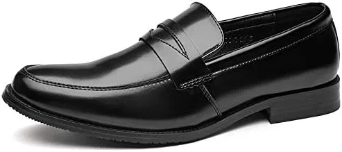 Лоферы кожаные мужские на плоской подошве, Black