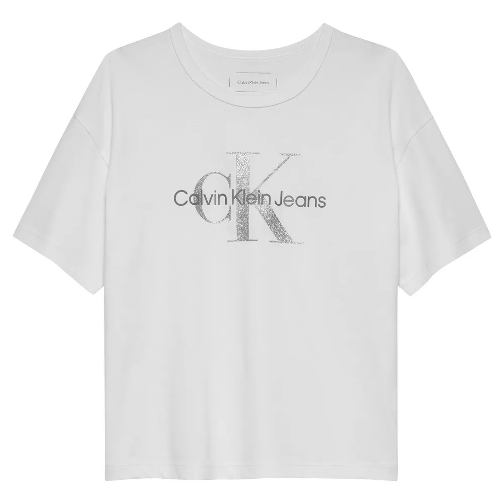 

Футболка Calvin Klein Monologo Glitter, белый