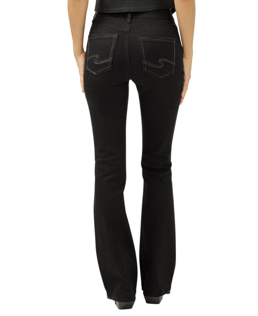 Женские джинсы Avery High Rise Curvy Fit Bootcut Silver Jeans Co, Black — фото 3