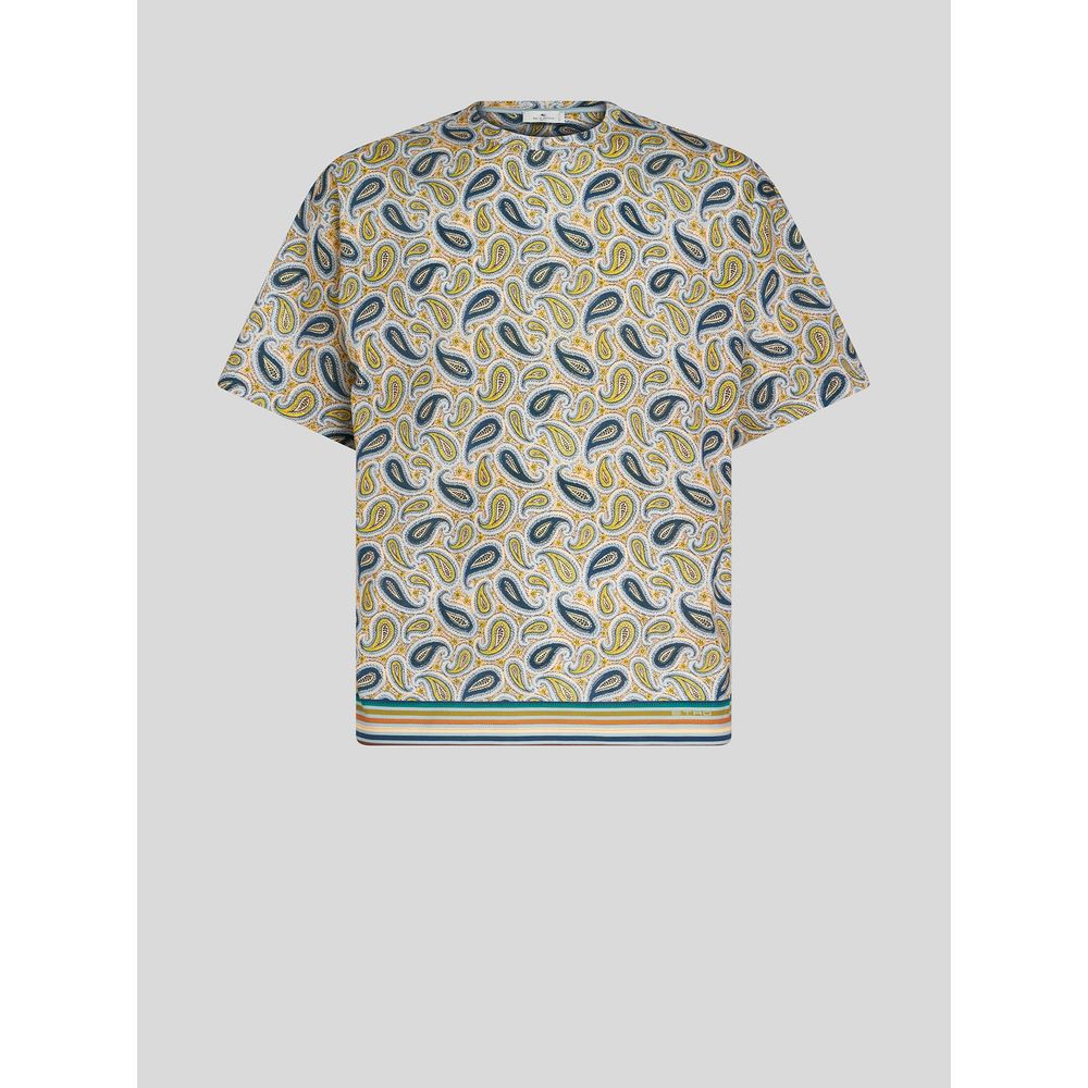

ФУТБОЛКА С МИКРО ПЕЙСЛИ ETRO, синий