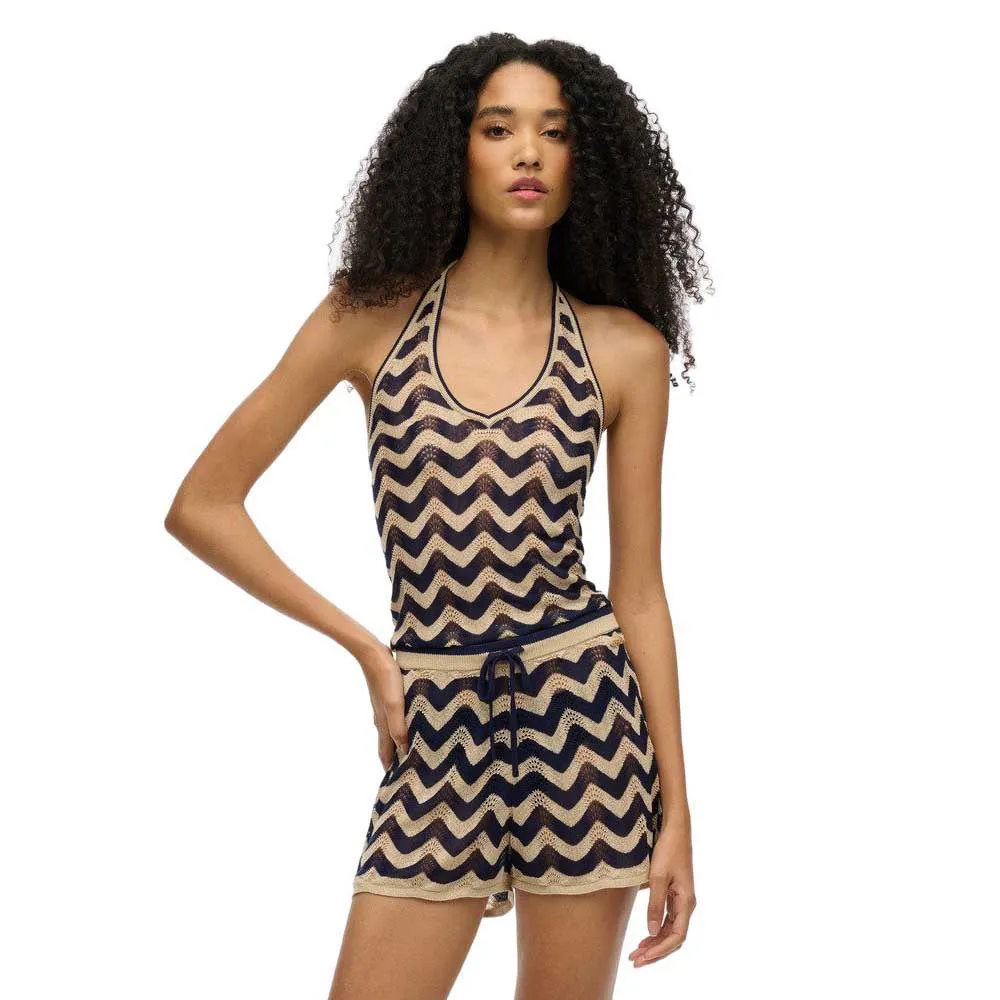 

Шорты Superdry Zigzag, коричневый