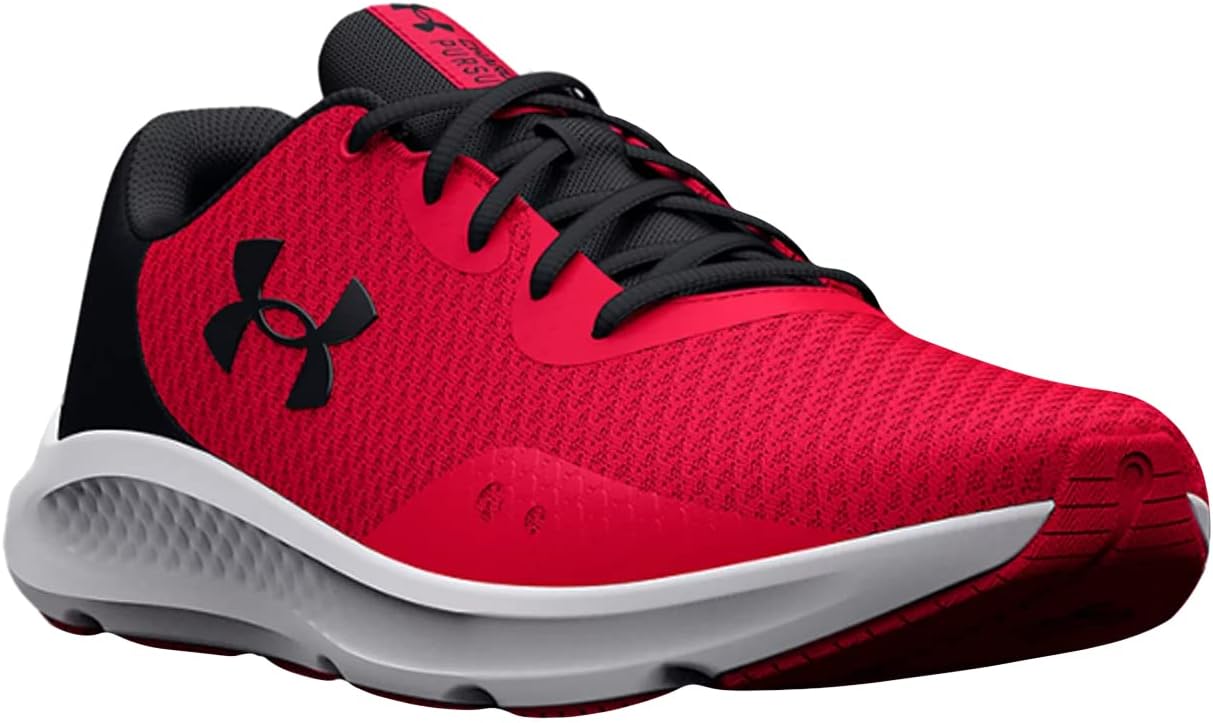 

Беговые кроссовки для мужчин Under Armour Charged Pursuit 3, белый/черный/красный
