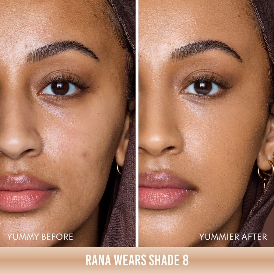 Бустер Danessa Myricks Beauty — Успокаивающая для кожи Yummy Skin Soothing Serum Skin Tint Foundation с пептидами и, 45 мл — фото 4