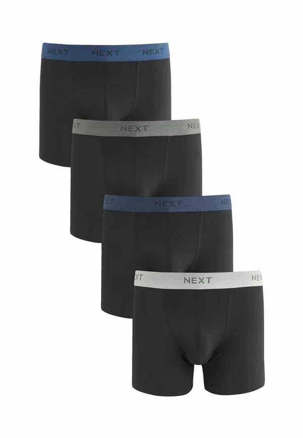 Трусы 4 шт Next, black blue grey waistband, черный синий серый