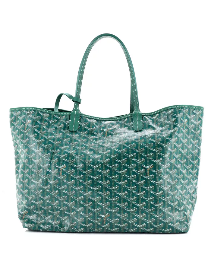 

Сумка-тоут PM Saint Louis из лакированного холста Pre-Owned Goyard, зеленый