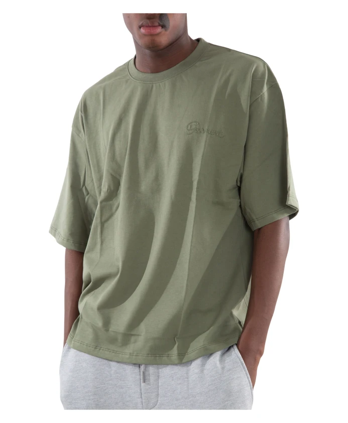 

Футболка свободного кроя с двойной вышивкой Garment Workshop, зеленый