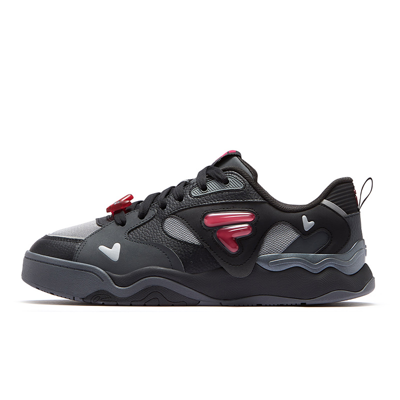

Кроссовки для скейтбординга Kick 2.0 Low Top, мужские, черно-серые FILA FUSION, Black Gray