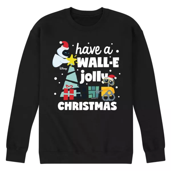 

Мужская флисовая кофта Wall E Jolly Christmas Disney, черный