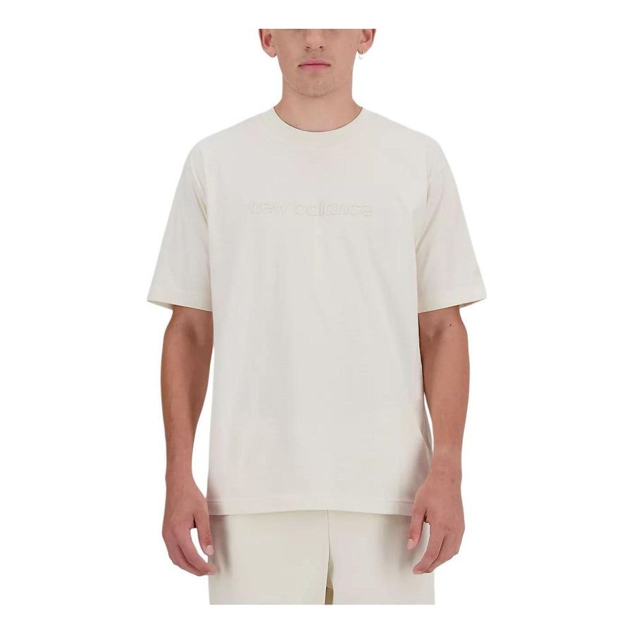 

Футболка New Balance Wordmark Logo T-Shirt 'Linen', белый