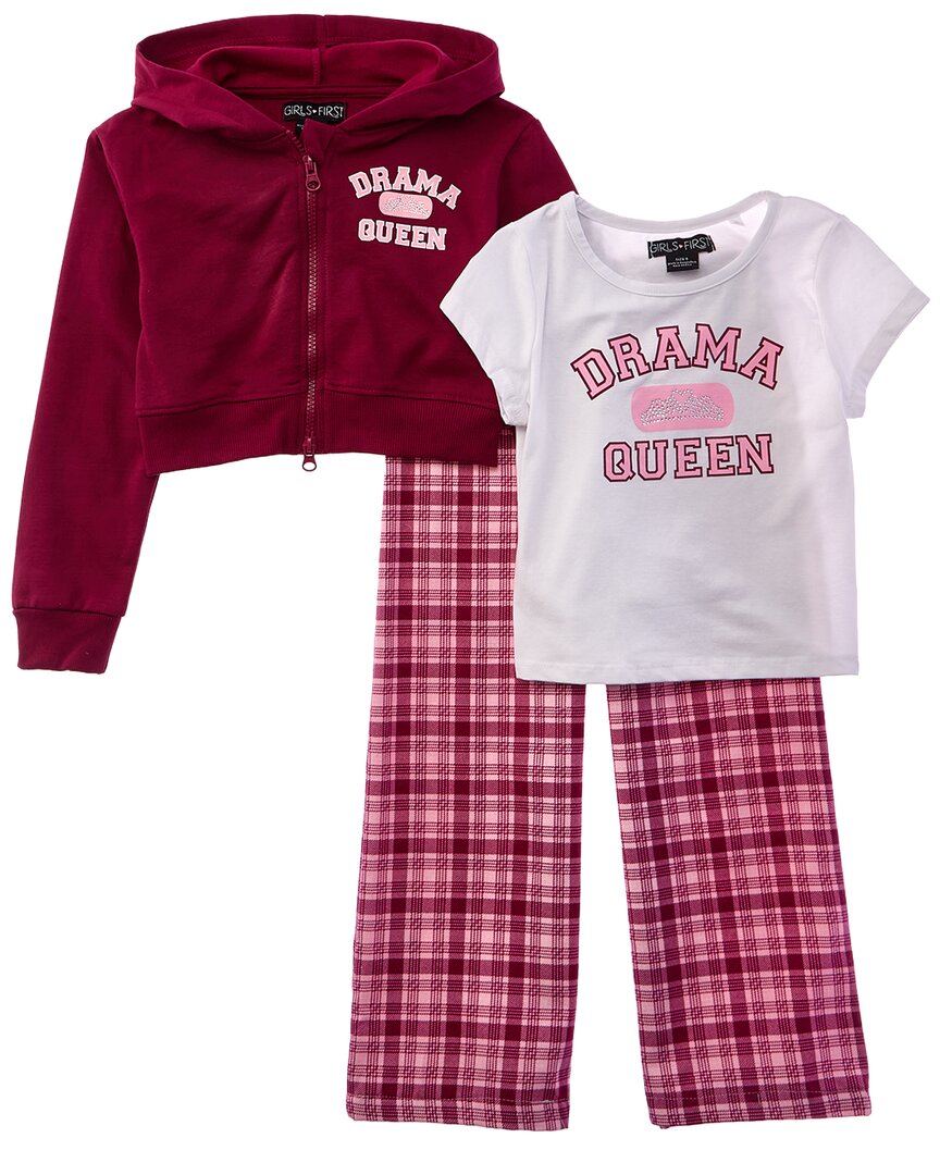 

Комплект домашней одежды Freestyle Drama Queen из 3 предметов, красный