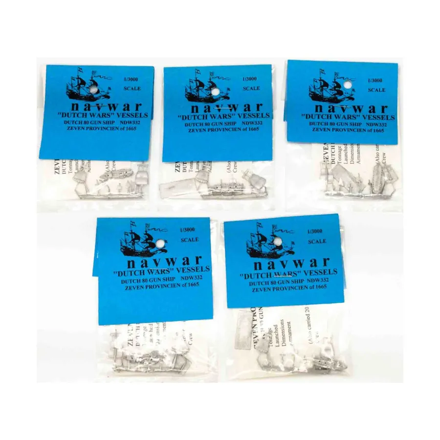 

Zeven Provincien — голландский 80-пушечный корабль (x5), Dutch Wars Vessels (1:3000) (NavWar)